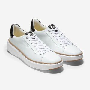 Cole Haan Men's Grandpro Topspin Sneakers | Optic White + Black | Size 9